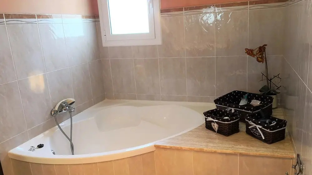 Villa con vistas piscina y relax