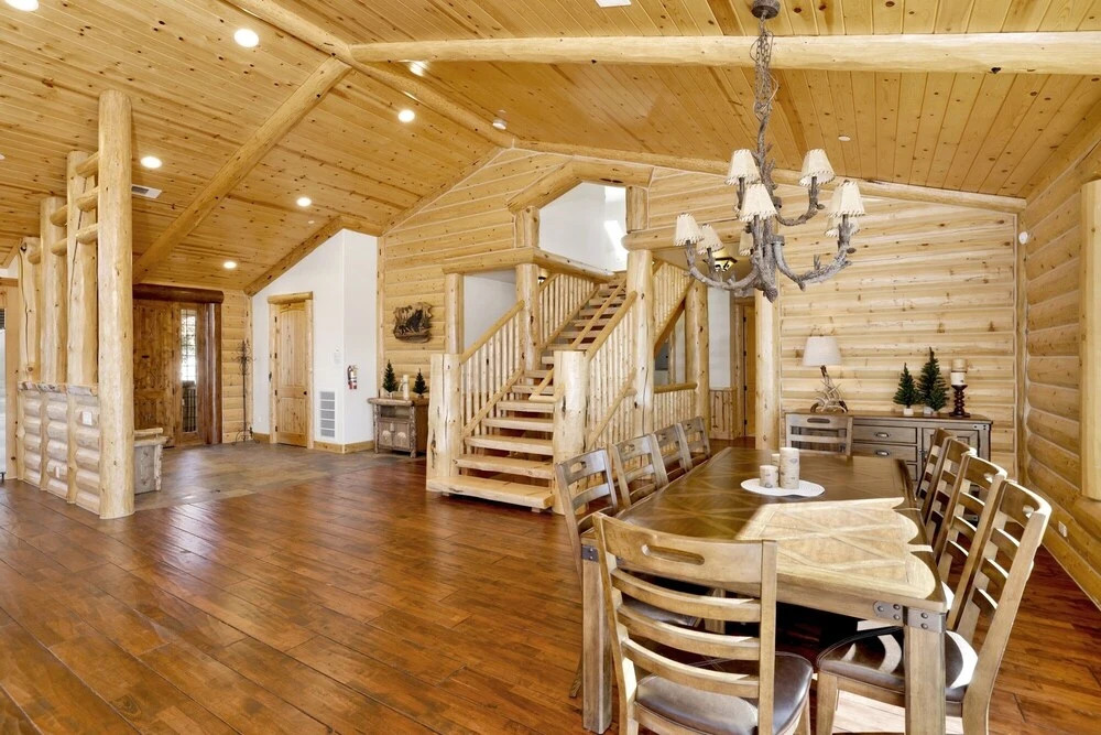 2206-golden Oak Log Cabin 7 Bedroom Home by RedAwning