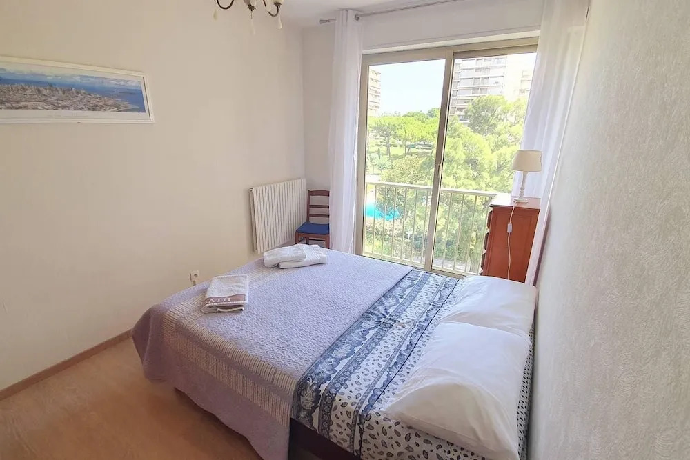 2P Dernier Etage Vue Mer,Piscine,Tennis,Wifi,Plage