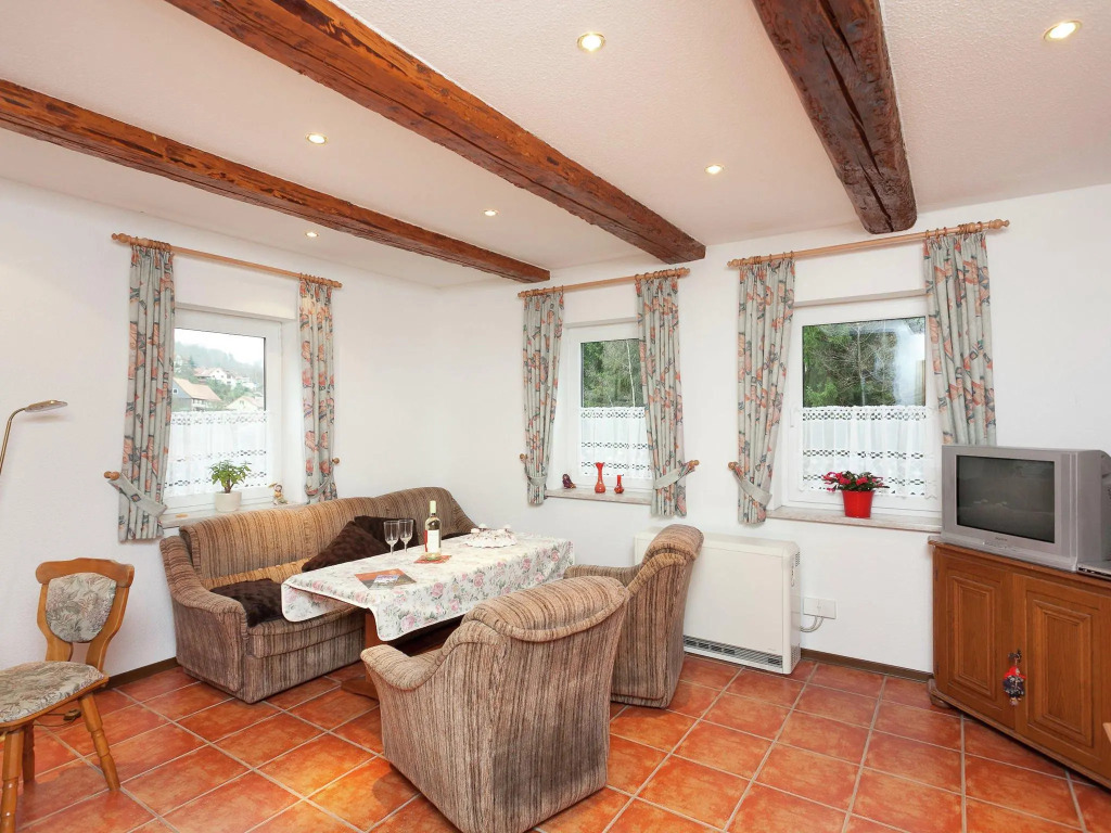 Beautiful apartment in the romantic Bode Gorge directly on the edge of the forest with fireplace