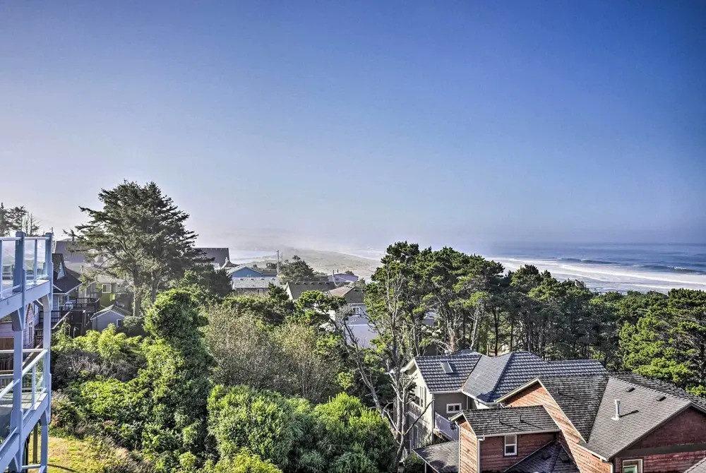 Ocean-view Lincoln City Retreat w/ 3 Viewing Decks