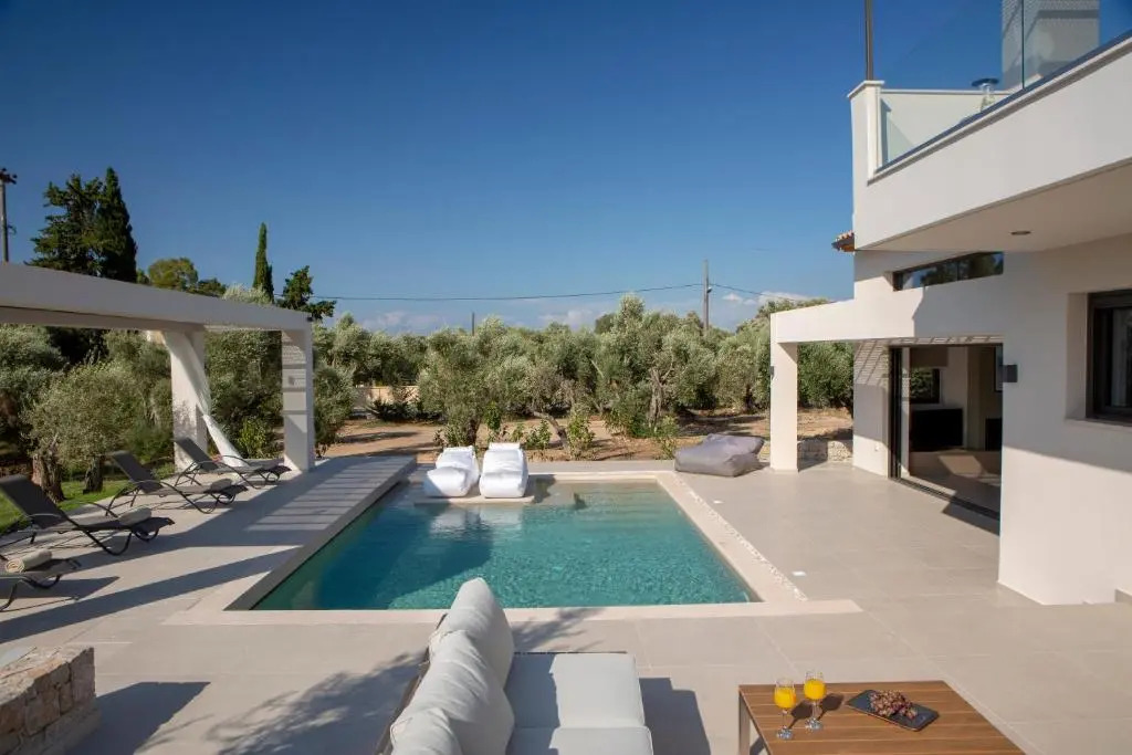 Olive green villas