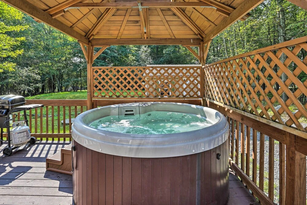 Near Lake & Hiking: Pocono Home w/ Hot Tub