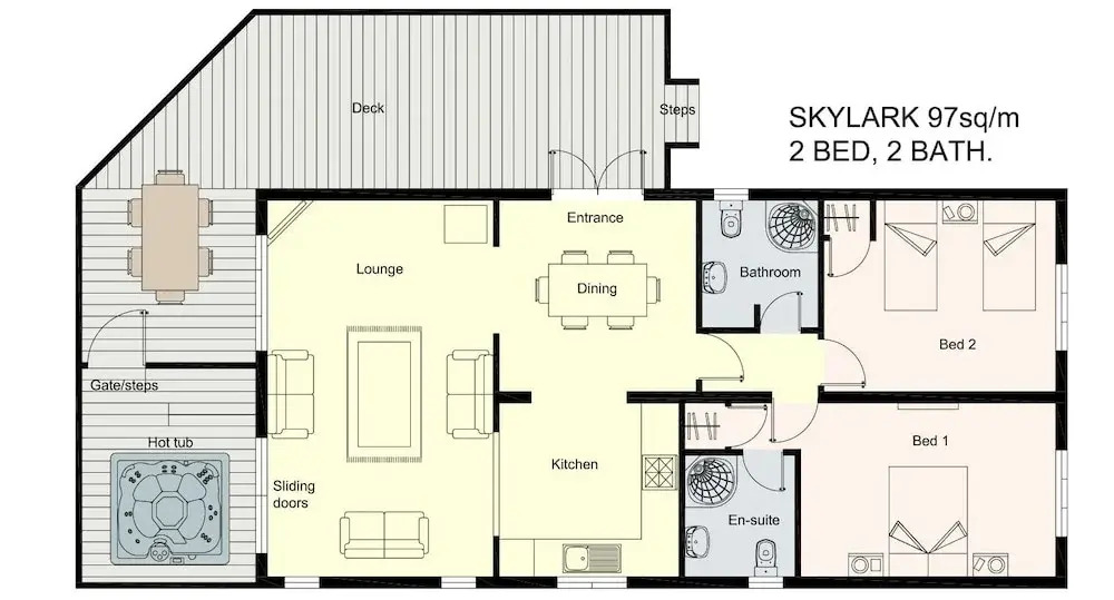 Skylark Lodge With Hot Tub Near Cupar, Fife