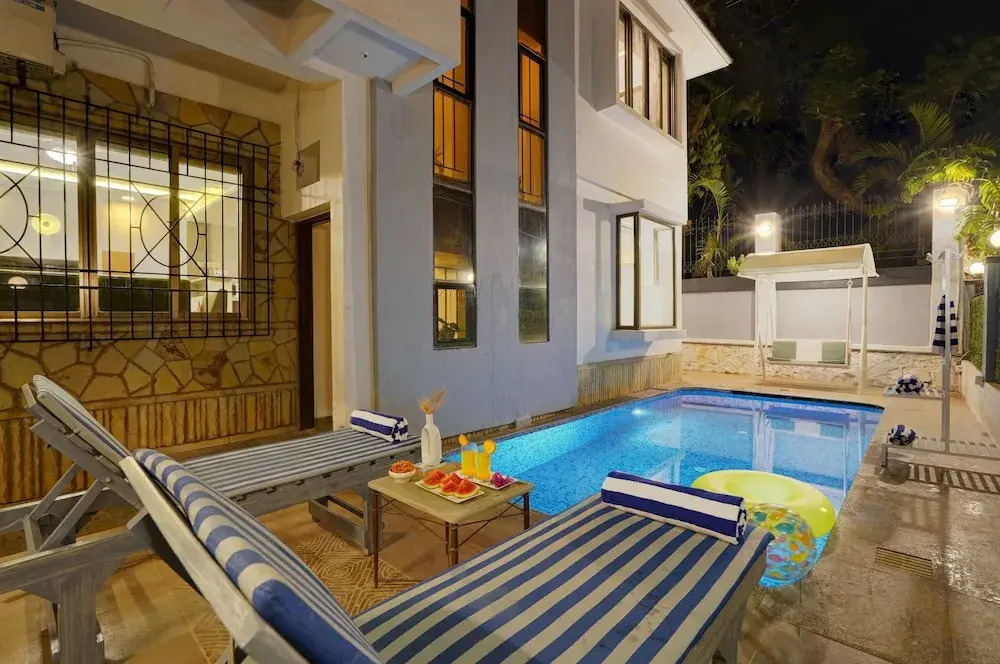 Alaya Stays Adarsh Villa Pet-Friendly 3-BHK With Swimming Pool, Balcony, Bathtub and Scenic Views