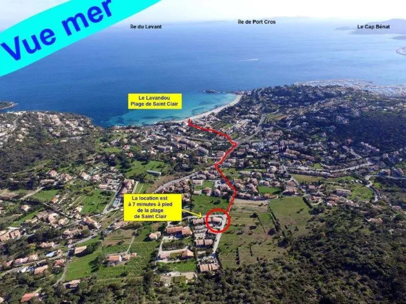 VILLA LE LAVANDOU ST CLAIR 500m de la mer