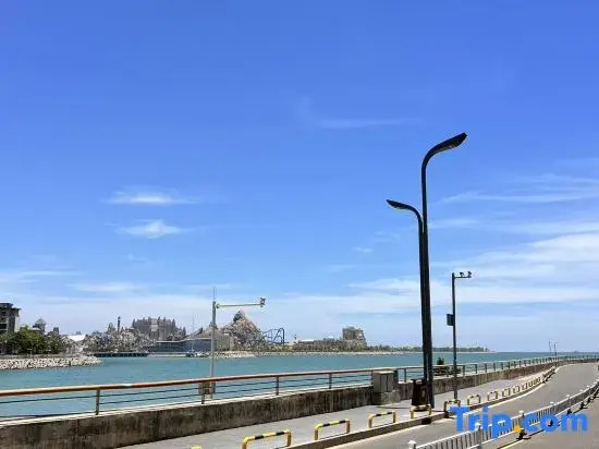 Ocean flower island Agean sea hotel
