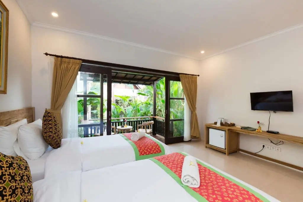 Номер Deluxe с красивым видом из окна в Meruhdani Boutique Hotel Ubud