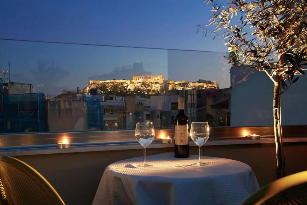 Walk through Athens from 1-bdr next to Acropolis!