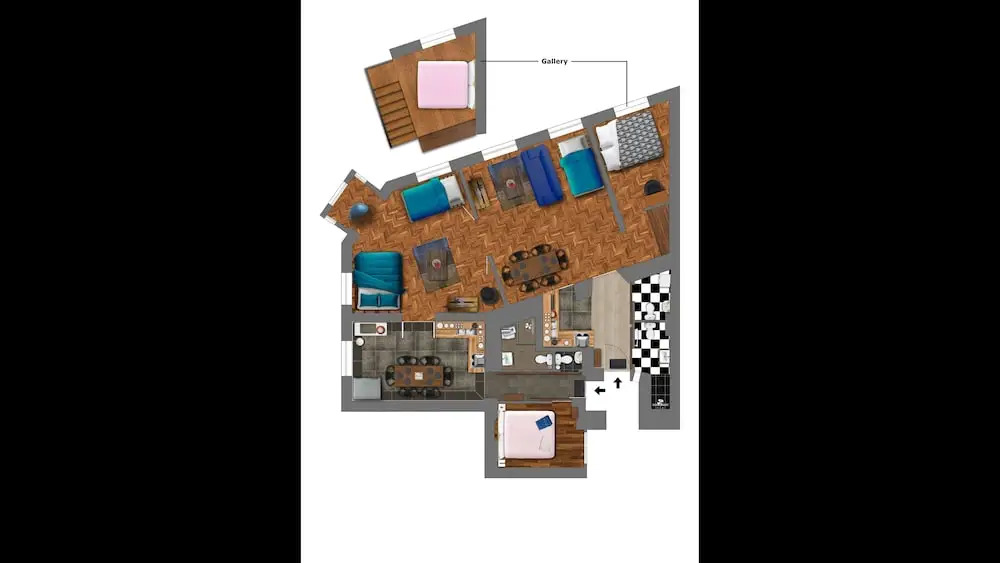 New - Walnuttree Double 12 Person Apartment Central in Budapest - Hungary