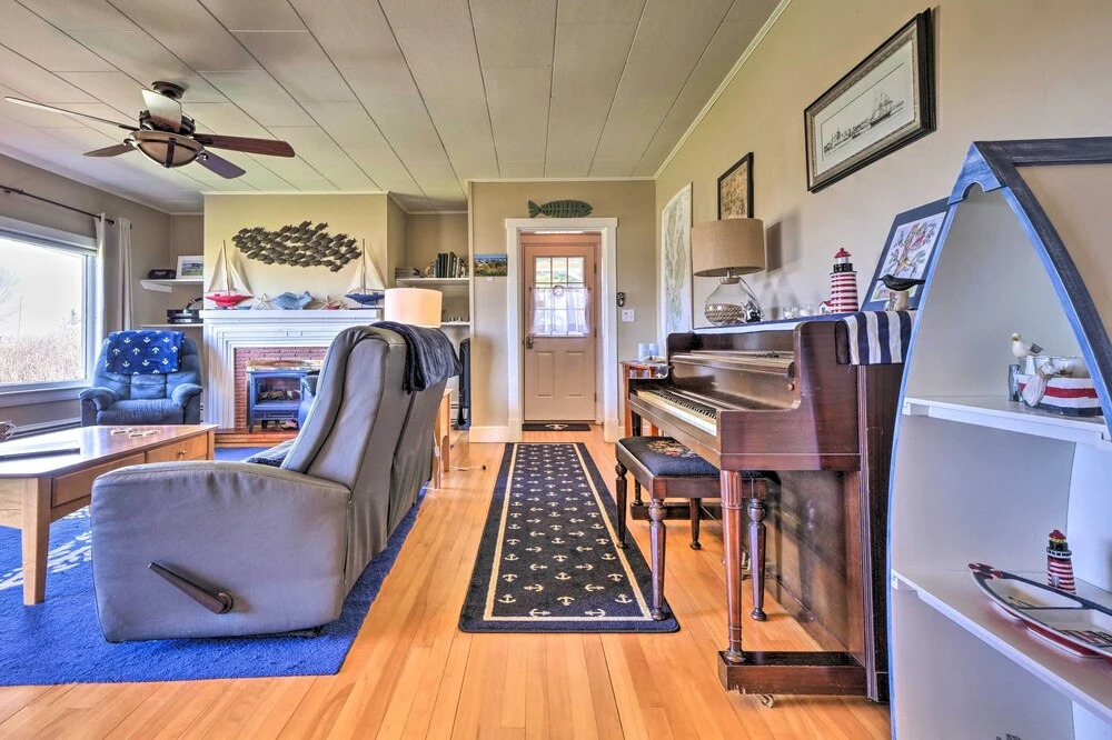 Nautical Lubec Cottage w/ Fire Pit & Grill!