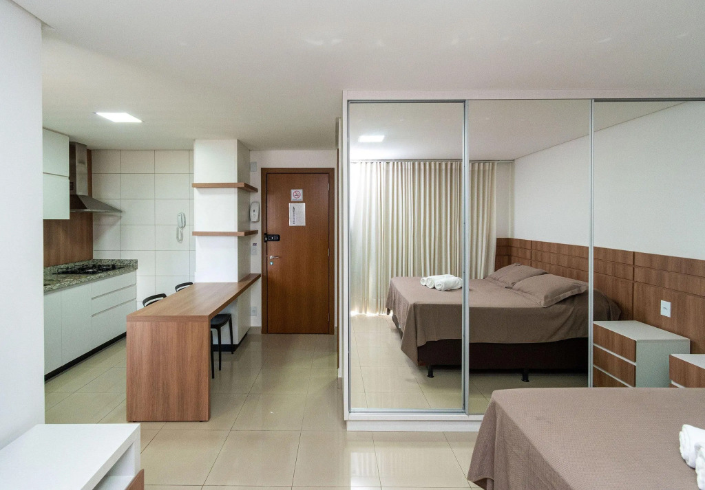 Flat Com Linda Piscina No Setor Bueno   Th605