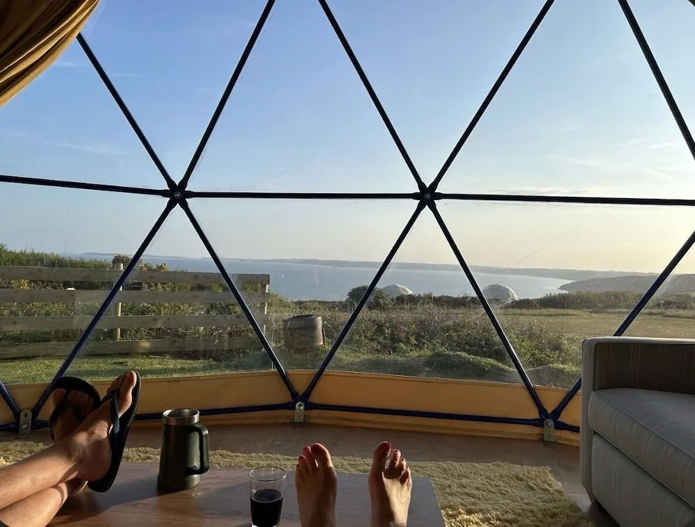Geodesic Dome With Sea Views