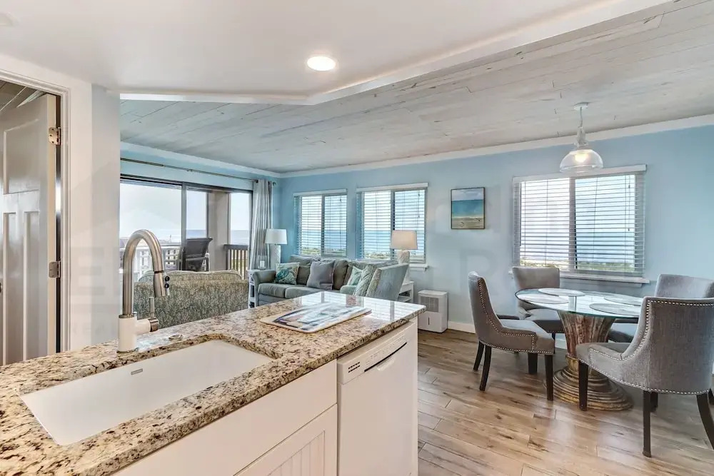 Newly Remodeled Oceanfront Condo with Salt Water Pool and Private Walkway to Beach by RedAwning