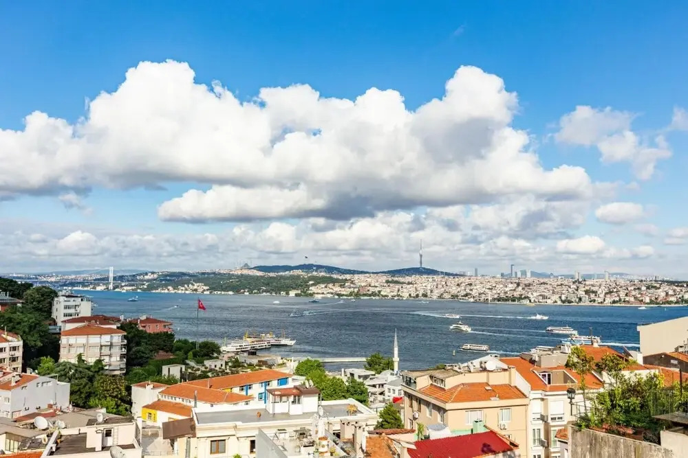 Central Apartment With Bosphorus View in Cihangir
