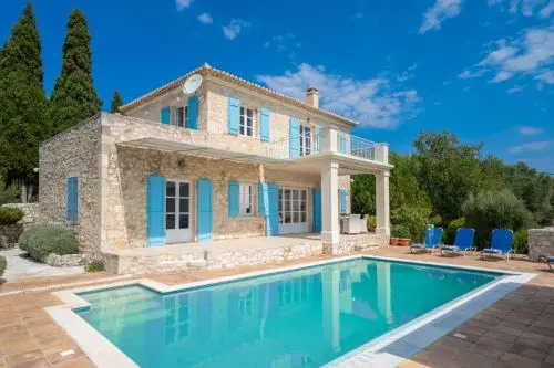 Villa Helios Sea View & Private Pool near Fiskardo