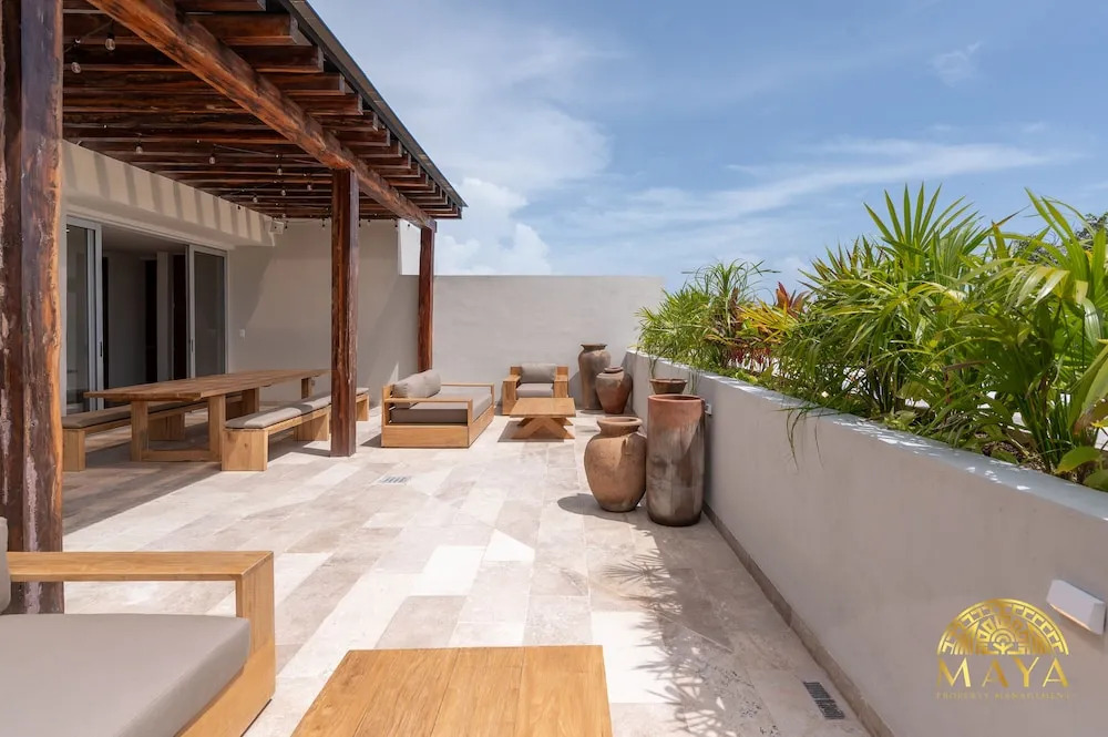 NHOA 112B Lux 1BR Condo Plunge Pool in Aldea Zama