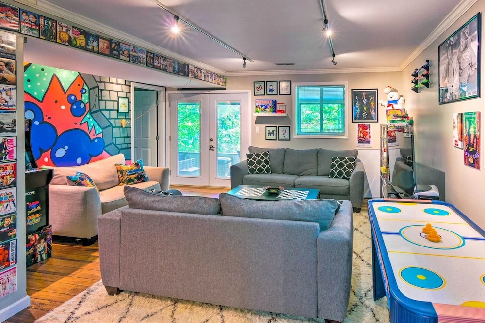 Mtn-view Gem in Lake Lure w/ Game Room & Fire Pit