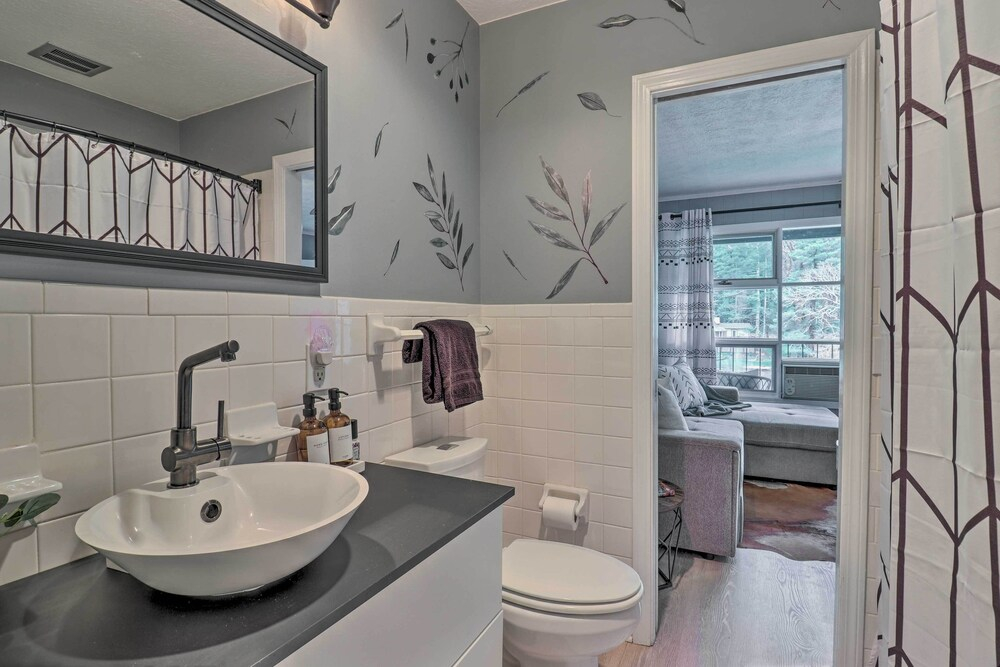 Chic Flat Rock Condo w/ Balcony + Lake View!