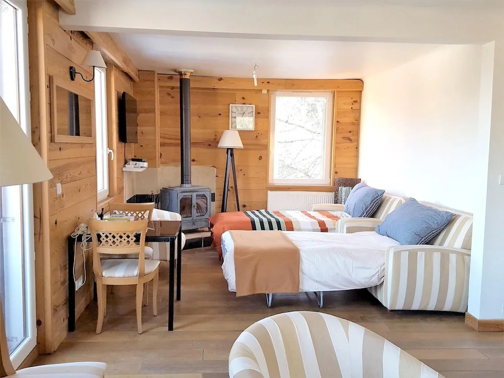 Apartment With 3 Bedrooms in Mont-saxonnex, With Wonderful Mountain View, Enclosed Garden and Wifi - 600 m From the Slopes
