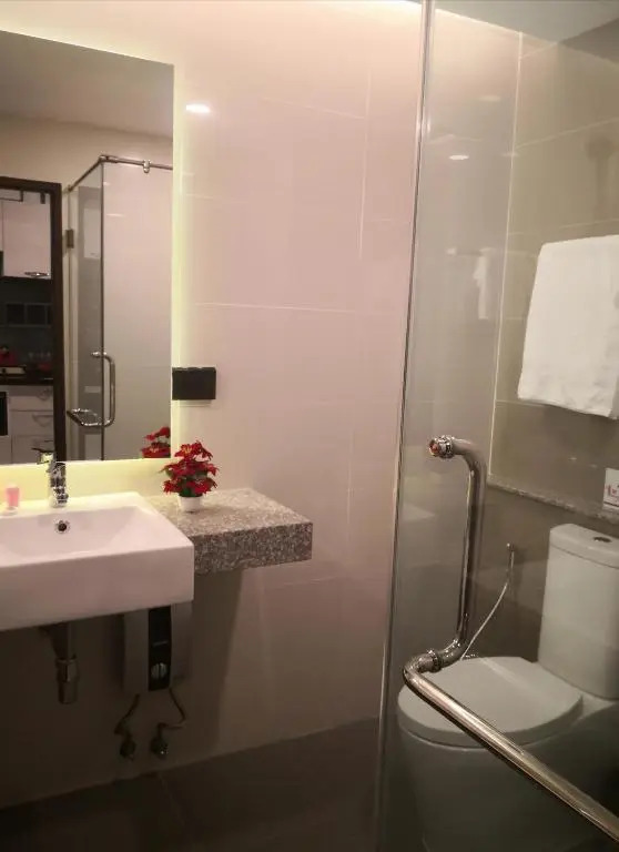 Private wooden style studio room in city area