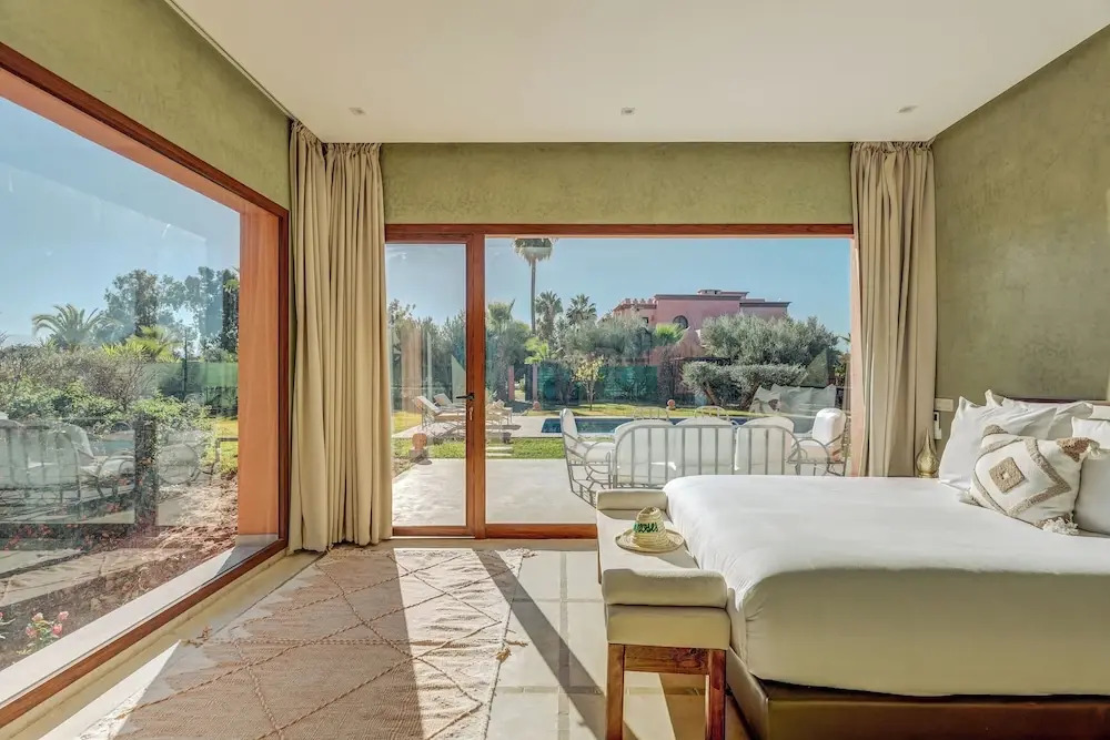 Villa Roseaux heated pool Marrakech