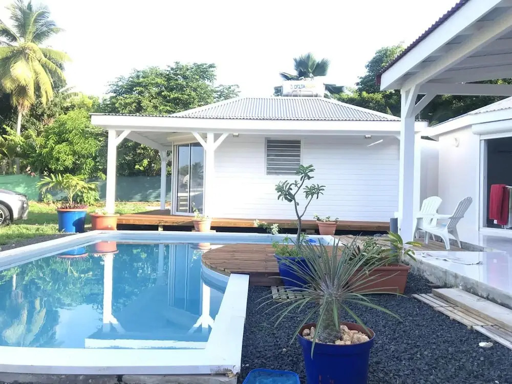 Villa With 2 Bedrooms in Le Moule, With Wonderful sea View, Private Pool, Enclosed Garden