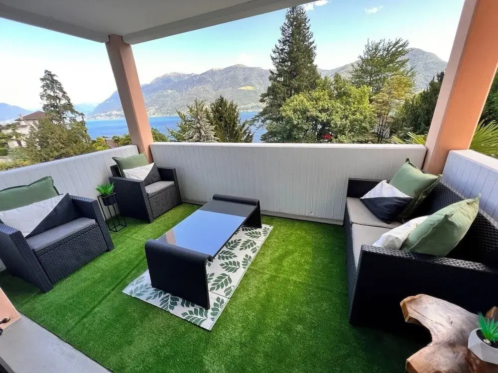 Enchanting View of Lake Maggiore & Mountains