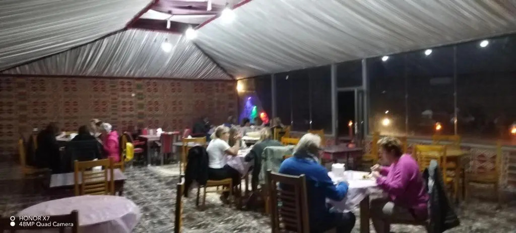 Glamping at wadi rum under the sun