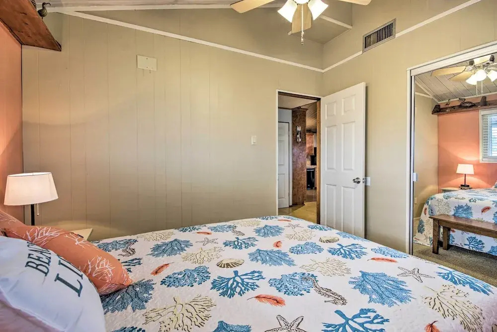 1/2 Mi to Beach: Canal-front Galveston Home!