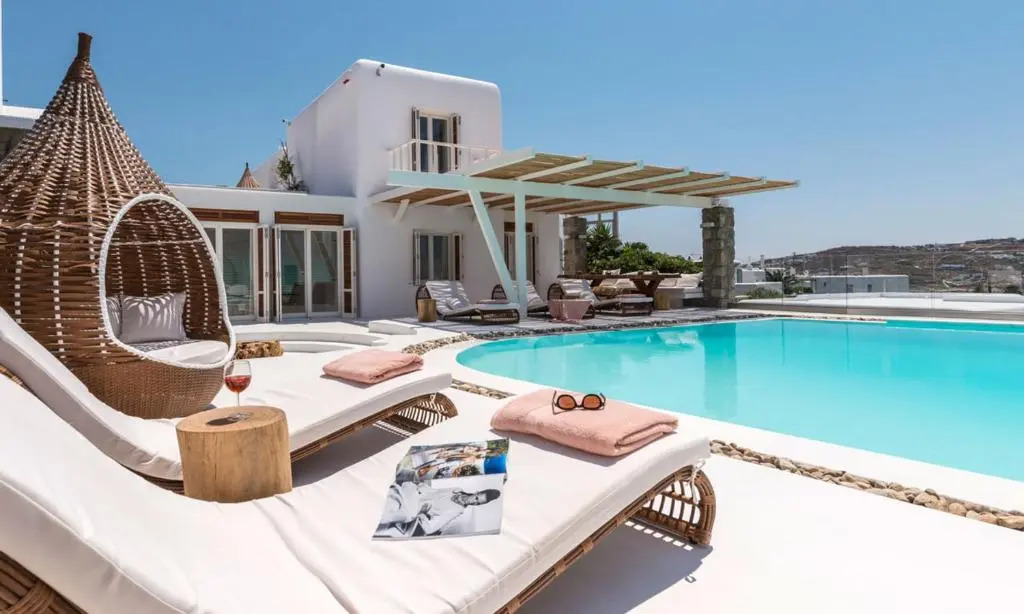 Luxury Ocean View Villa Mykonos Town Centre