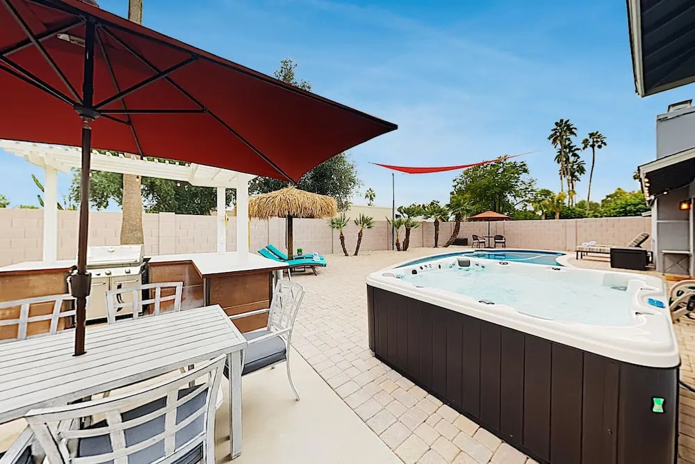 Posh Getaway w/ Pool & Resort-Style Backyard home