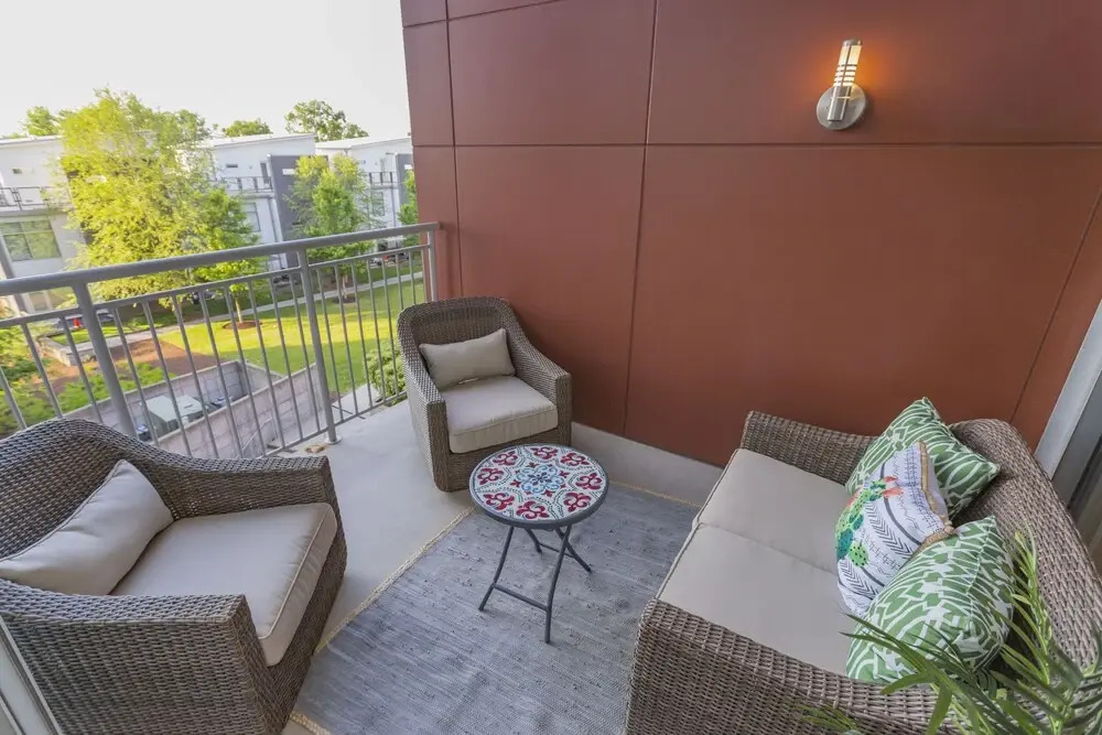 Industrial Chic Condo with Balcony