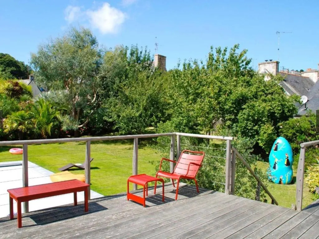 Maison 4 étoiles pour 8 pers avec piscine chauffée, proche port de Perros-Guirec - FR-1-368-153