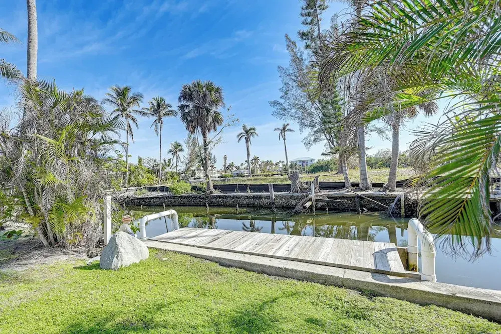 1 Mi to Bonita Beach Park: Chic Canal-front Home!