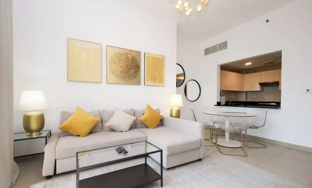 Sophisticated One Bedroom with full Marina View