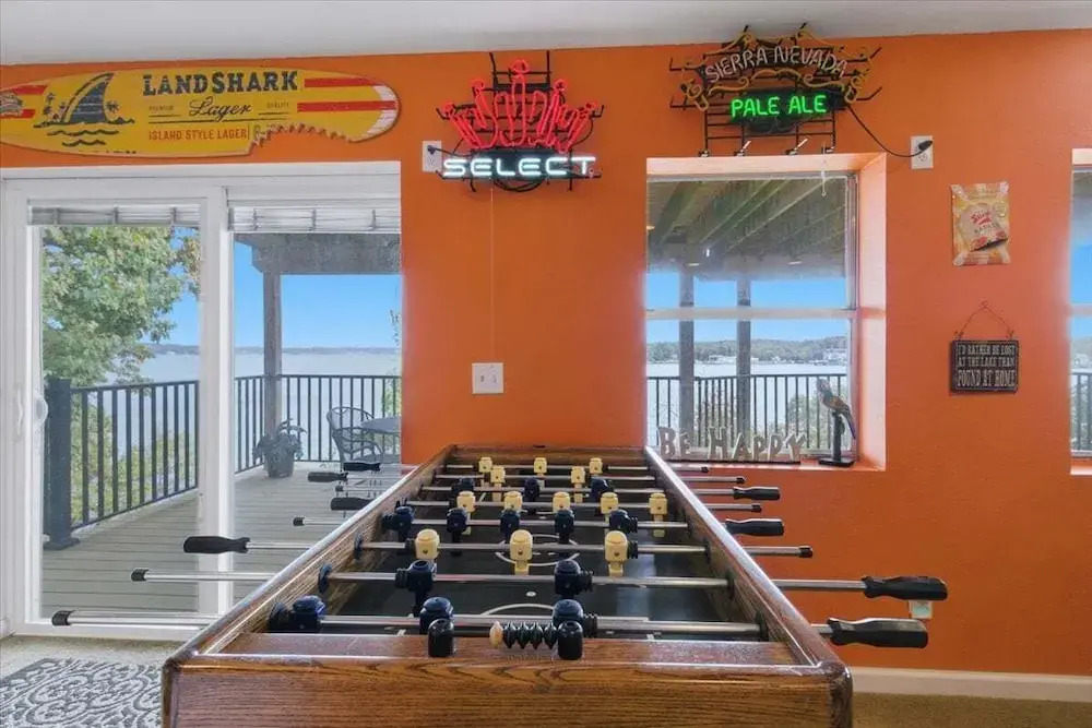 Lakefront Home w/ Double Deck, Slip, Firepit & Game Room