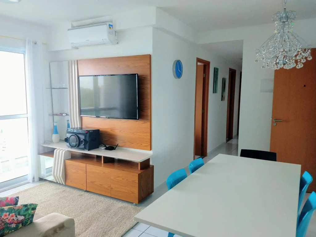 Lindo Flat de 3 quartos com ar condicionado em Porto de Galinhas com vista total para as piscinas