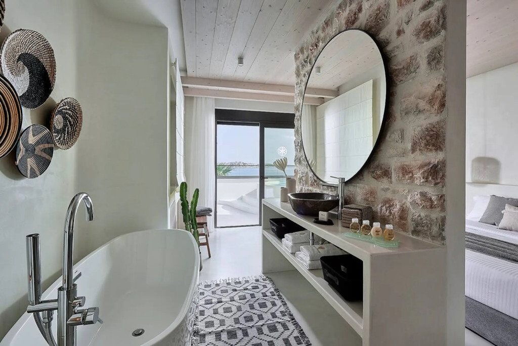 Beachfront villa with a heated pool
