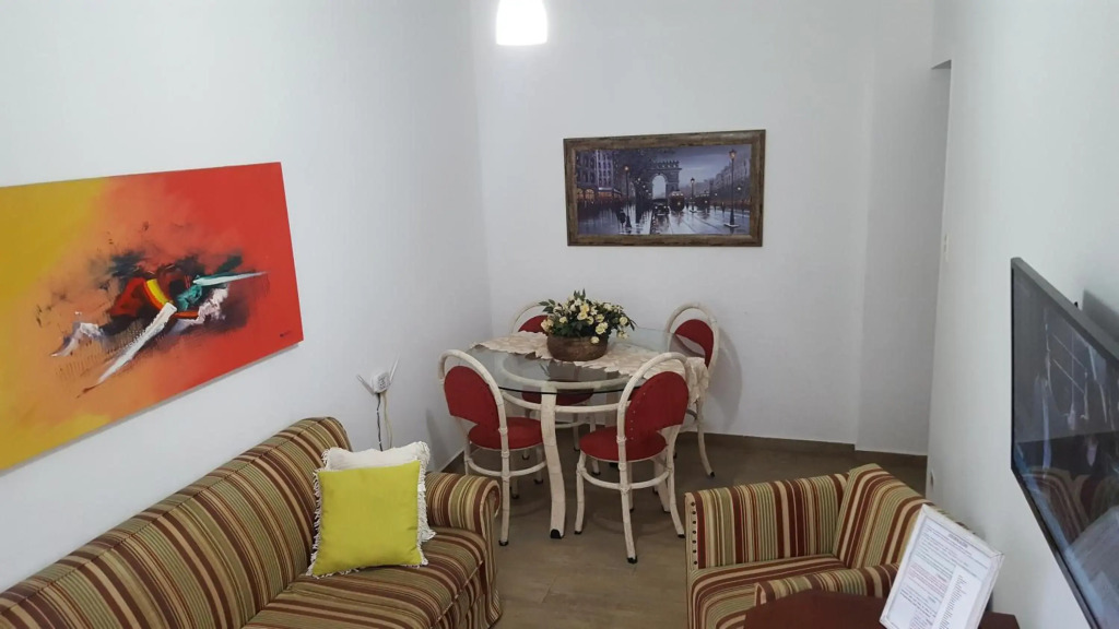 Santos - Apartamento Frente Mar C/ Ar Condicionado/ Garagem Privativa/Internet/TV a Cabo