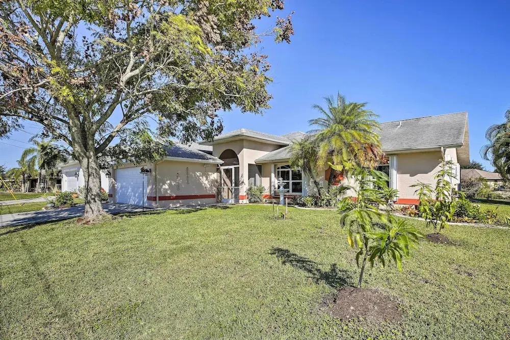 Canal-view Home w/ Lanai in Cape Coral!