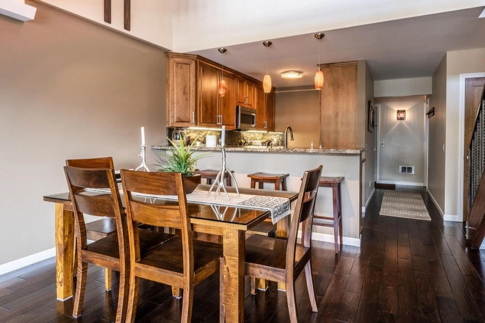 DELUXE SLOPESIDE Condo with 4th FLOOR VIEWS, Elevator and Underground Parking at Canyon Lodge (1849 Condos 409) by RedAwning