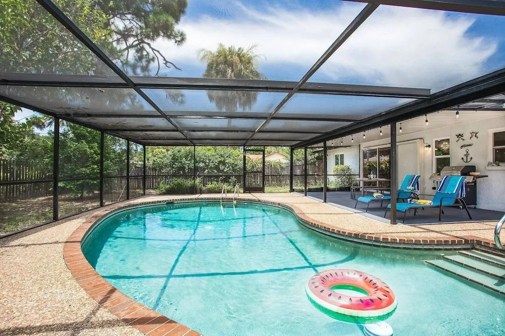 Playful Dolphins Pool Home