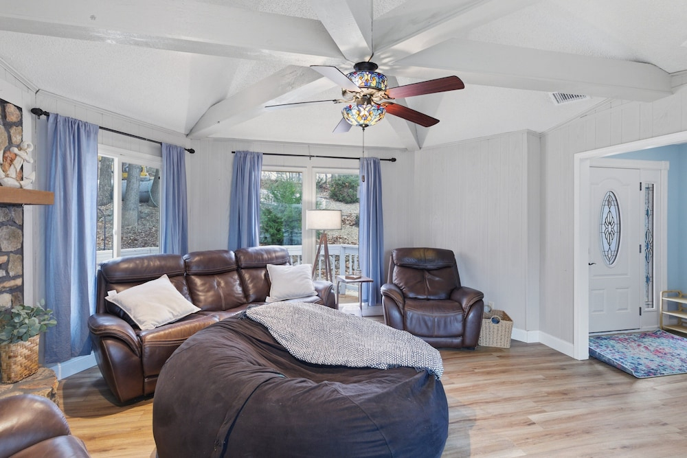Spacious Lakefront Home w/ Private Dock, Decks, Game Room & Firepits at the 12mm