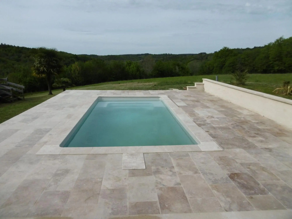 Stone holiday home in Saint Cernin de l Herm with pool