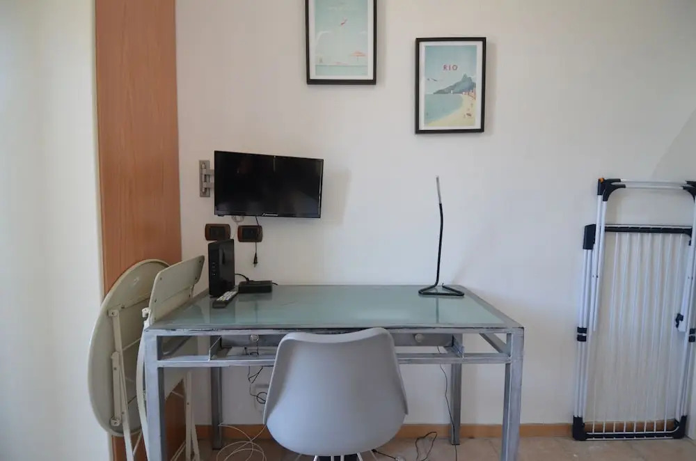 Studio in front of main train station in Nice near tramway