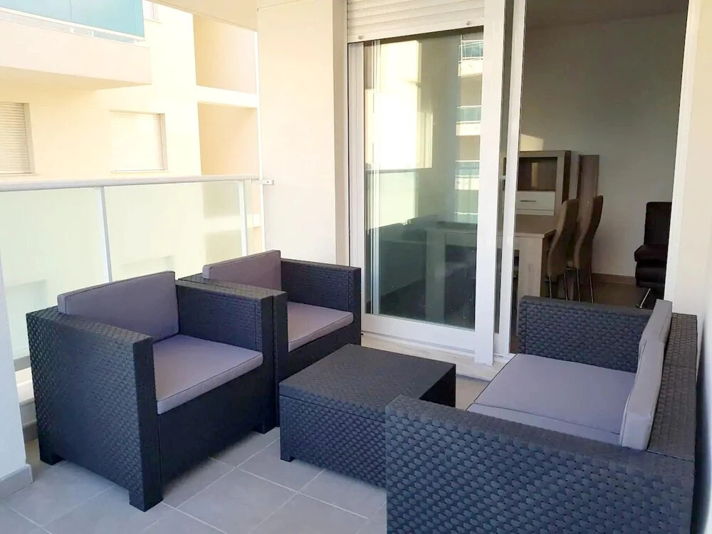 Apartment with 2 Bedrooms in Piles, with Wonderful Sea View And Pool Access - 500 M From the Beach