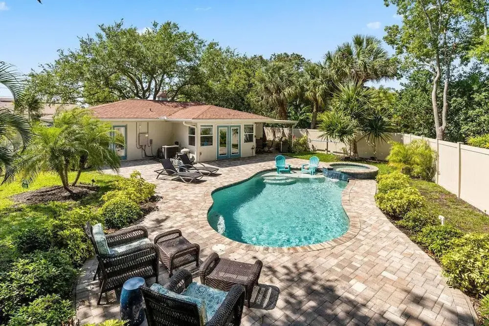 Home with Pool & Hot Tub Close to Beach