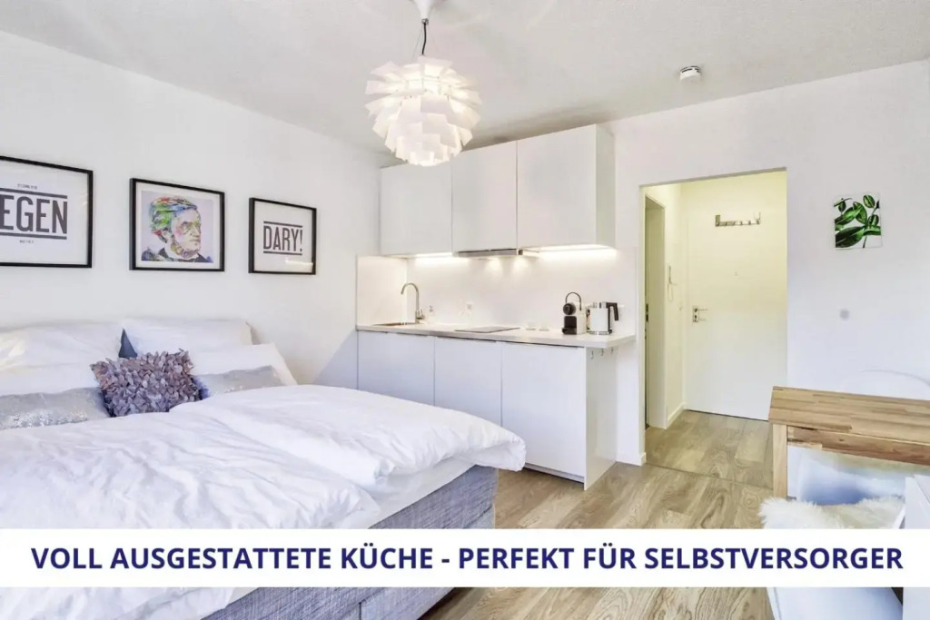 Apartment Wahnfried No2 - citynah wohnen mit Küche, Duschbad und Balkon