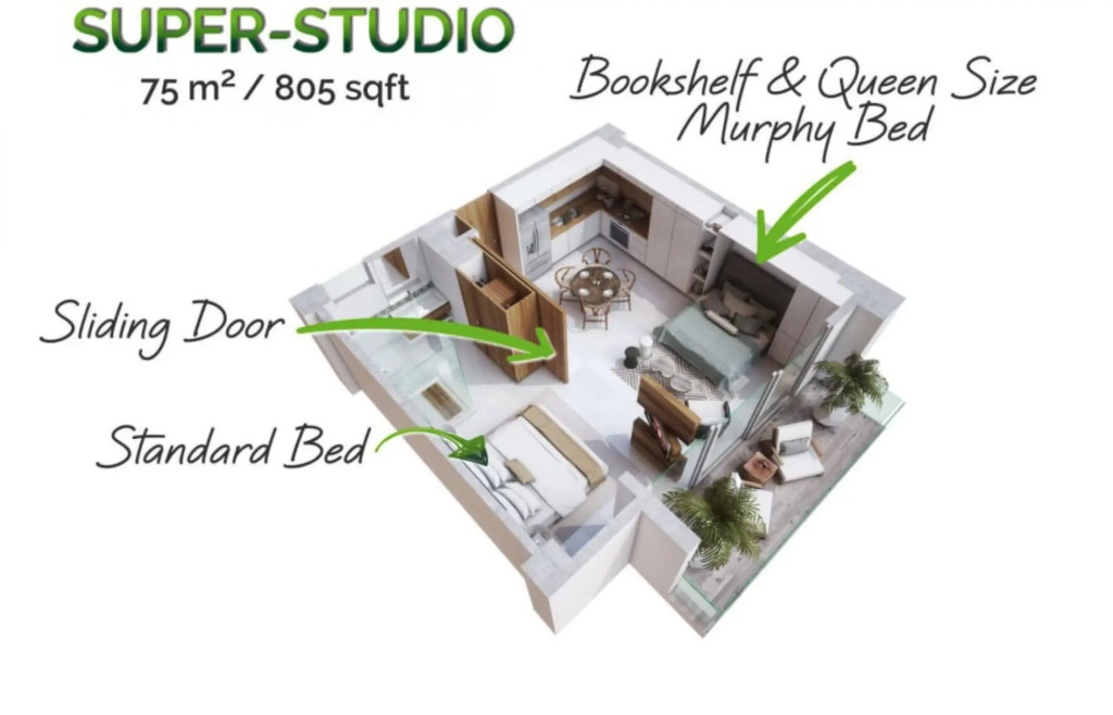 Stunning Brand NEW Super Studio Heart of the Action With Amazing Amenities Avida PV